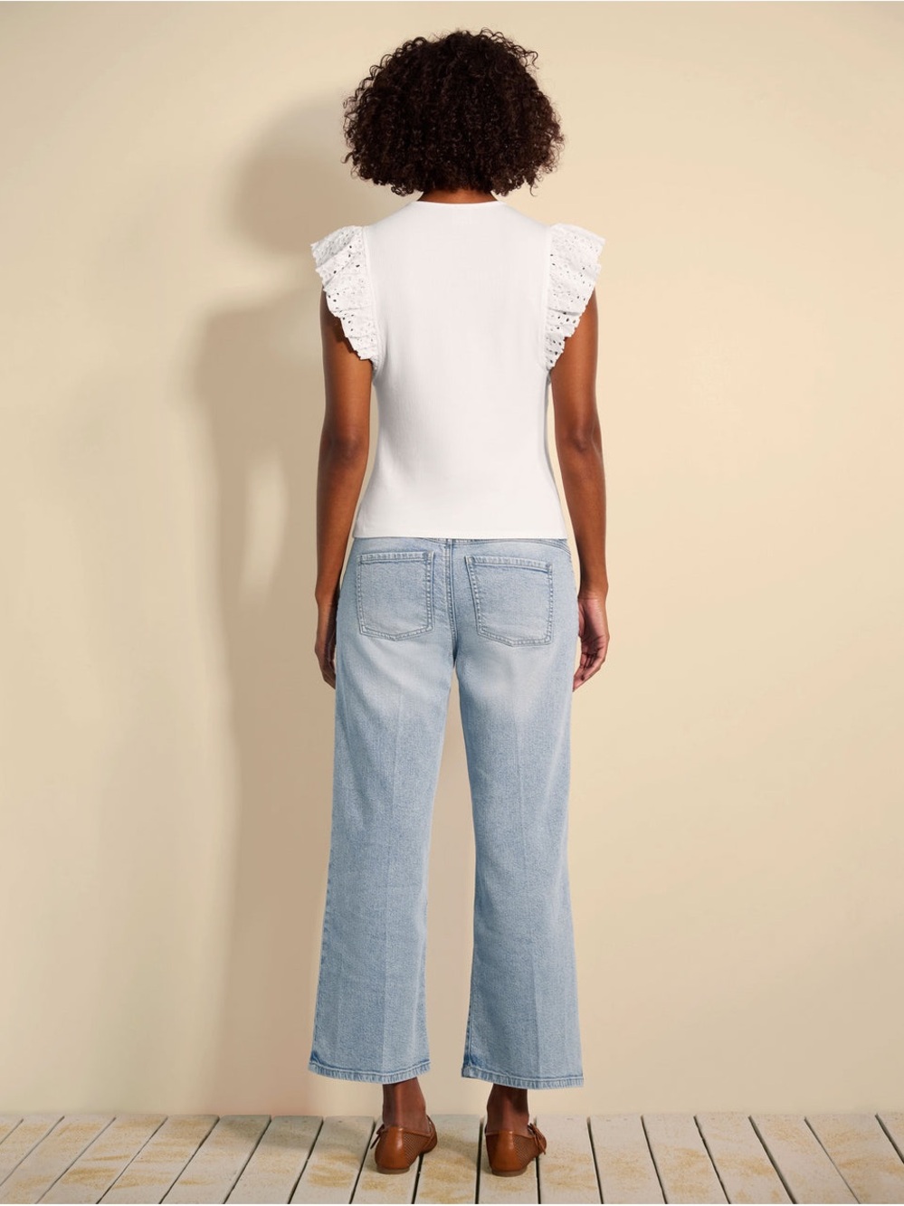 NWT CAbi Naples Crop - regular length - Picture 3 of 3